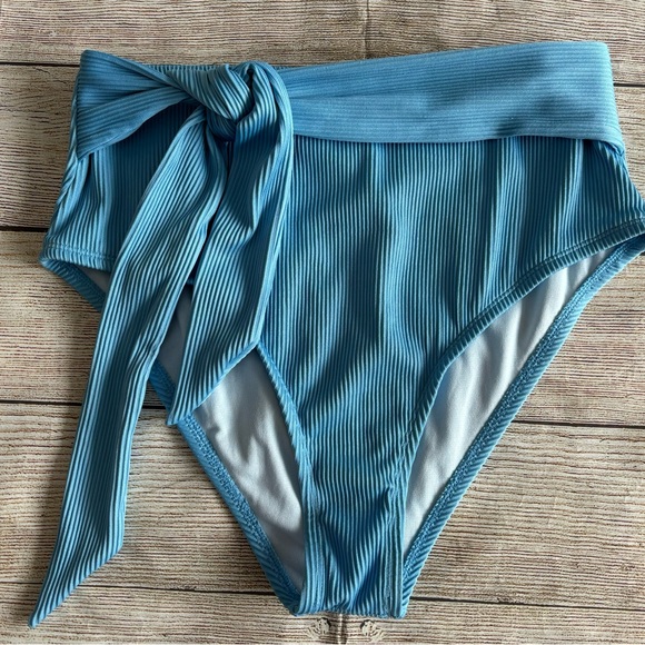 Cupshe Blue Bikini Bottom size OX New - Picture 1 of 6